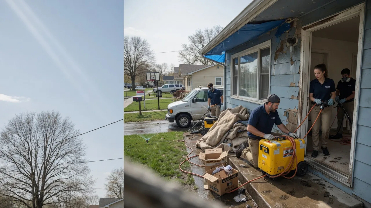 Basement Flood Cleanup in Levasy, MO near me
